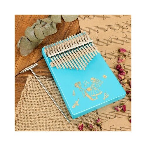 Калимба Music Life 17 нот, синяя, молодожены