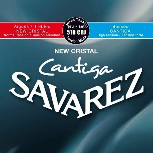 Savarez 510CRJ NEW CRISTAL CANTIGA Струны для классической гитары смешанного натяжения.