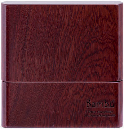 Box for reeds Bambu RD01 - Box for 8 tenor saxophone reeds with an original retractable system of kancharan rosewood