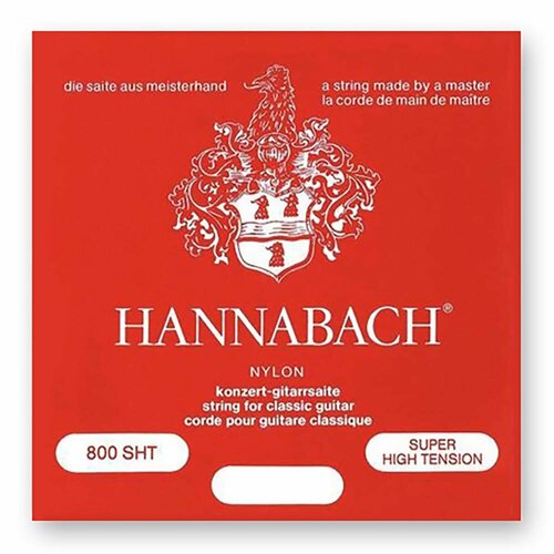 Струны для классической гитары Hannabach Silver Plated 800 SHT Super High (6 шт) струны hannabach 728mtc