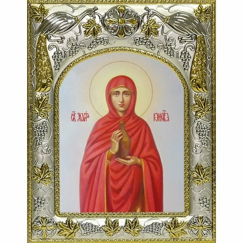 Икона Мария Клеопова, 14x18 в серебряном окладе, арт вк-4752 икона мария вифанская 14x18 в серебряном окладе арт вк 4748