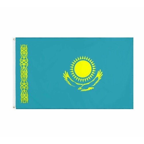 Флаг Казахстана 90х150 см, без флагштока, большой