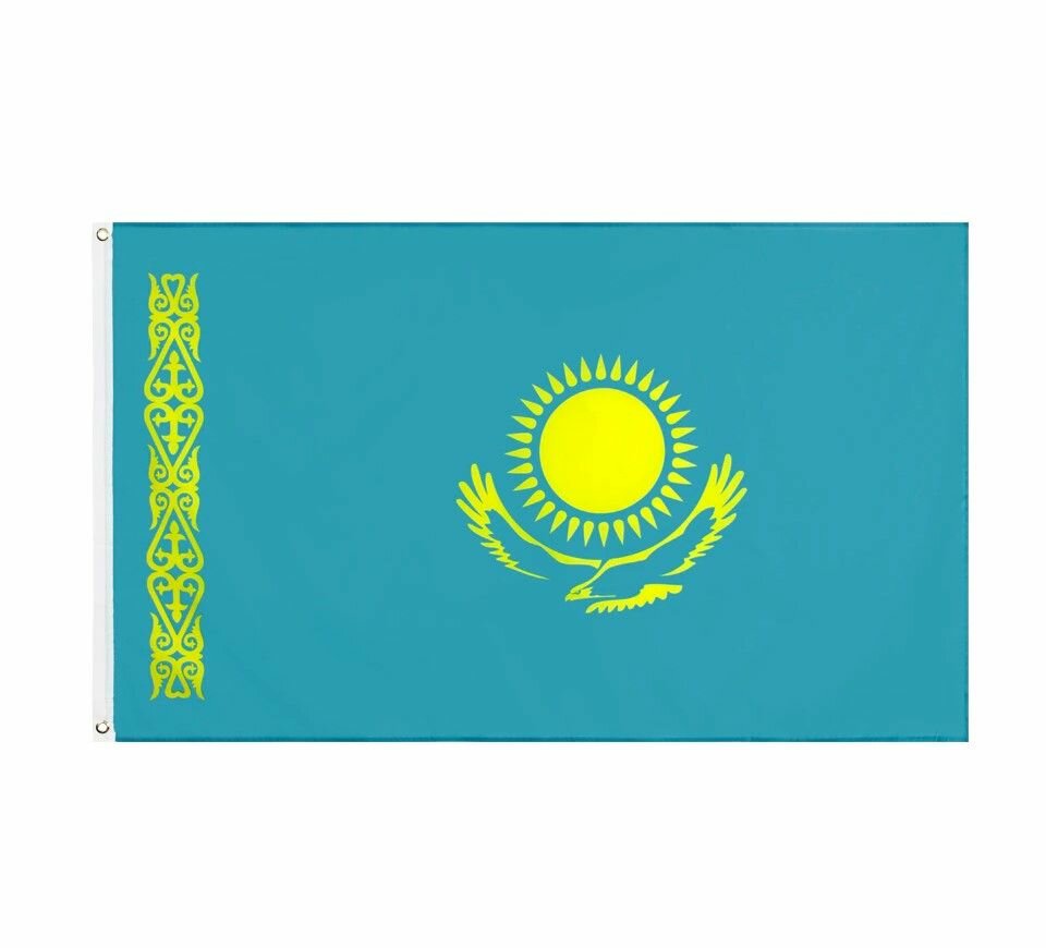 Флаг Казахстана 90х150 см, без флагштока, большой