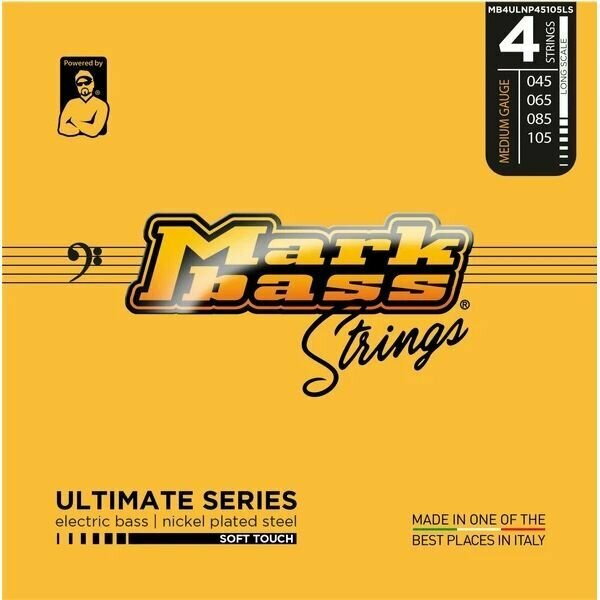 Markbass Ultimate Series MB4ULNP45105LS струны для бас-гитары, 45-105, никель, soft touch