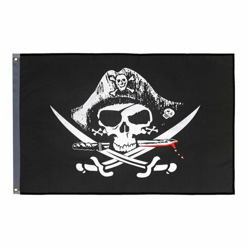 Флаг "Пираты", 90 x 150 см, полиэстер