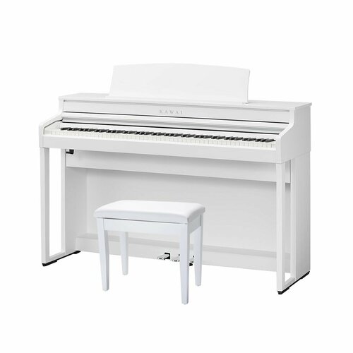 Kawai CA401 W + Bench цифровое пианино с банкеткой, 88 клавиш, механика GFC, 192 полифония, 19 тембров цифровое пианино becker bsp 102b 88 клавиш