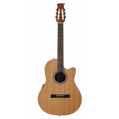 Applause AB24CС-4S Balladeer Mid Cutaway Nylon Natural Satin электроакустическая гитара, цвет натуральный матовый, производство Китай