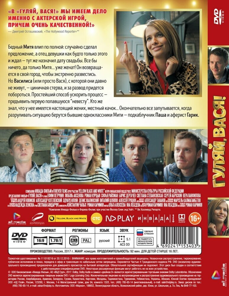 Гуляй, Вася! (DVD) (Каримов Роман) - фото №2