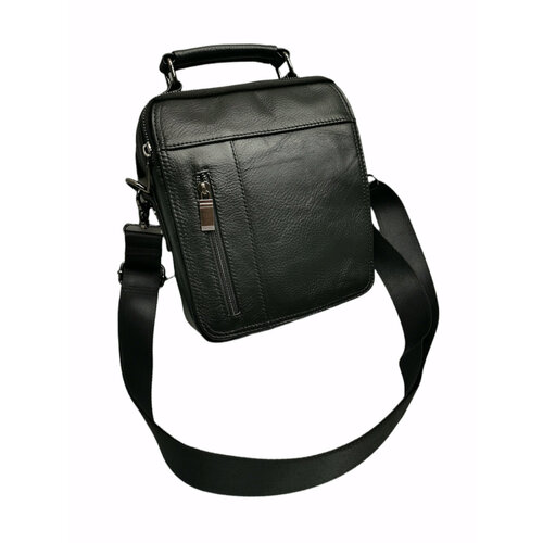 фото Сумка мессенджер 075xs black 075xs black, фактура гладкая, черный нет бренда