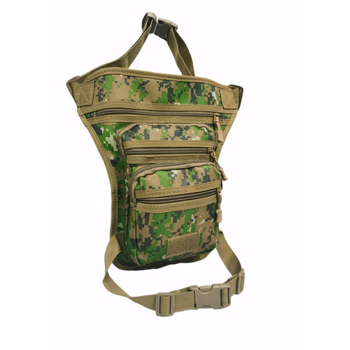 фото Сумка поясная , серый, зеленый нет бренда