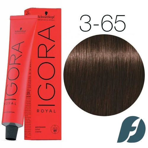 Schwarzkopf Professional Igora Royal Крем-краска для волос 3-65, 60мл