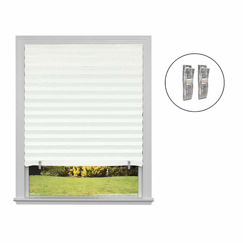 Самоклеящиеся шторы-плиссе Skandi размер 90х180см цвет белый 105045 948₽