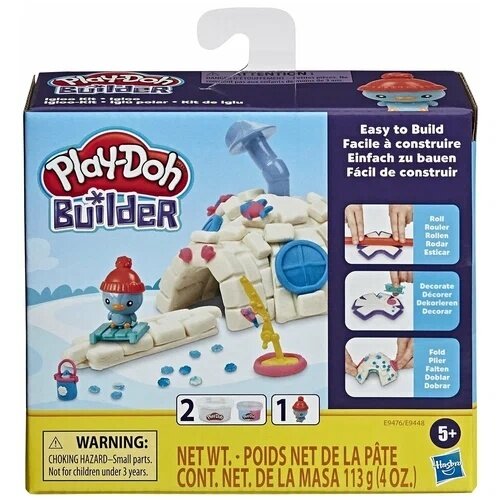 Набор для лепки Hasbro "Play-Doh" Builder, игровой, мини животные