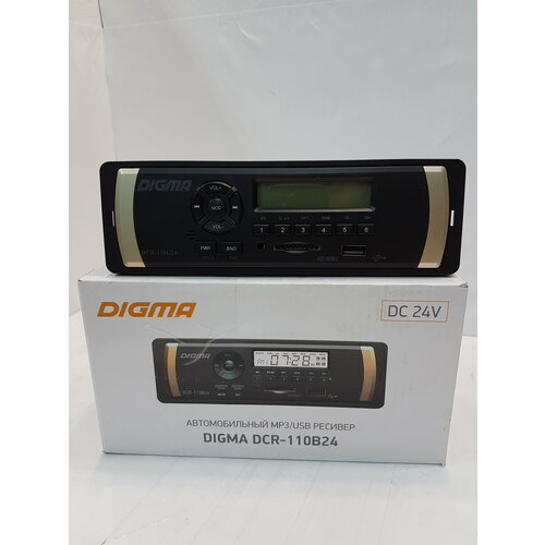 Автомагнитола Digma DCR-110B USB 1 DIN 4 x 45 Вт