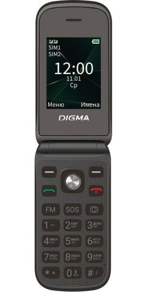 Телефон Digma VOX FS241 черный