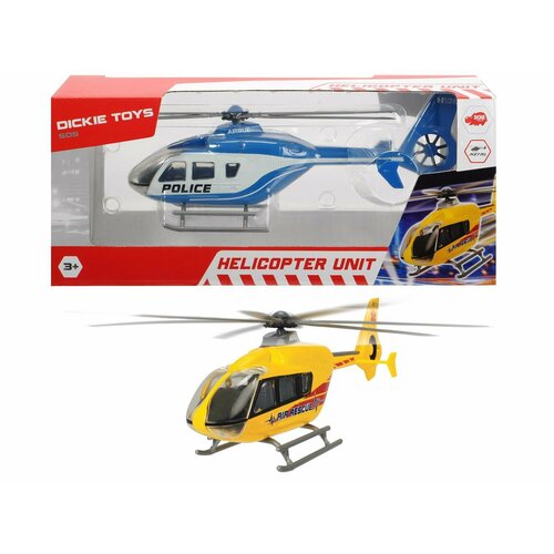 Вертолет EC 135 die-cast с крутящимися лопастями 21см - DICKIE [3714006] вертолет с крутящимися лопастями 21 см