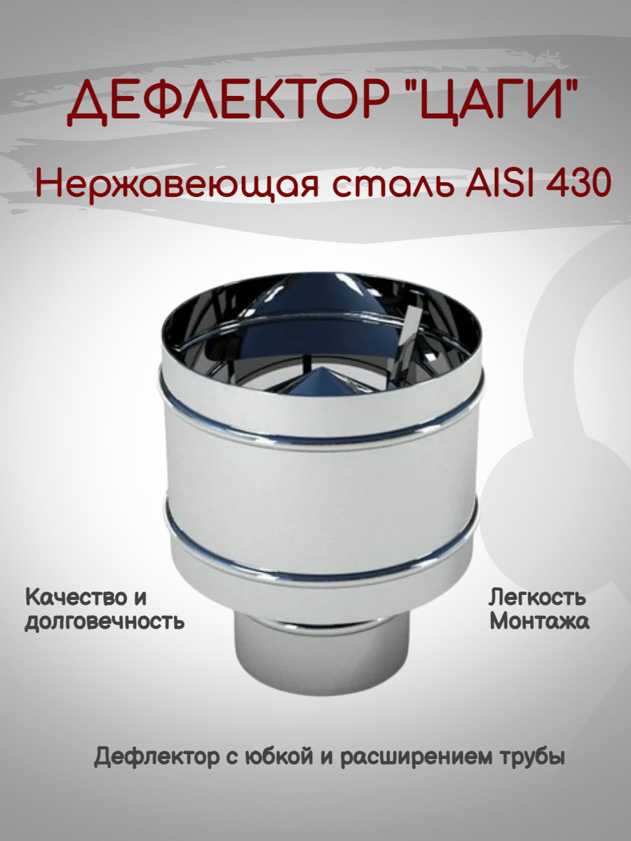 Дефлектор "ЦАГИ" Ø 115 Нержавейка