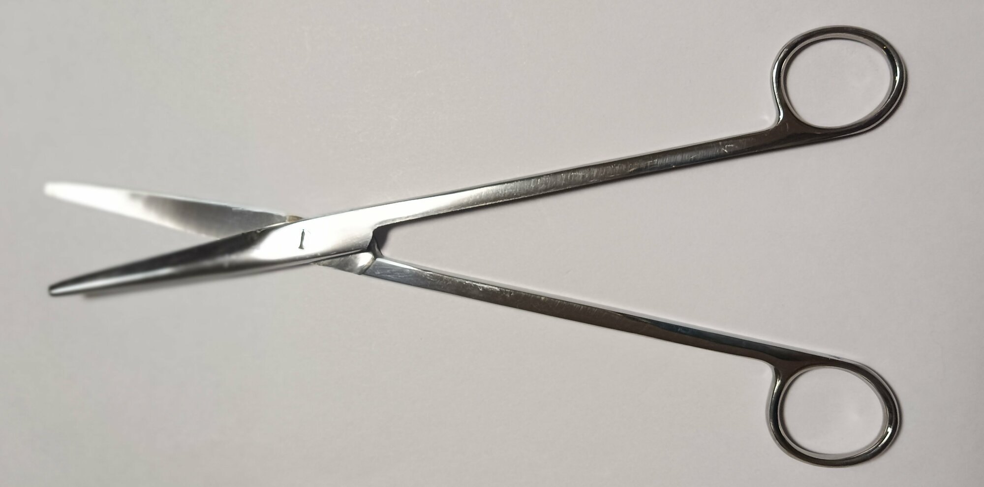 Ножницы хирургические Мейо, тупоконечные, изогнутые 230 мм