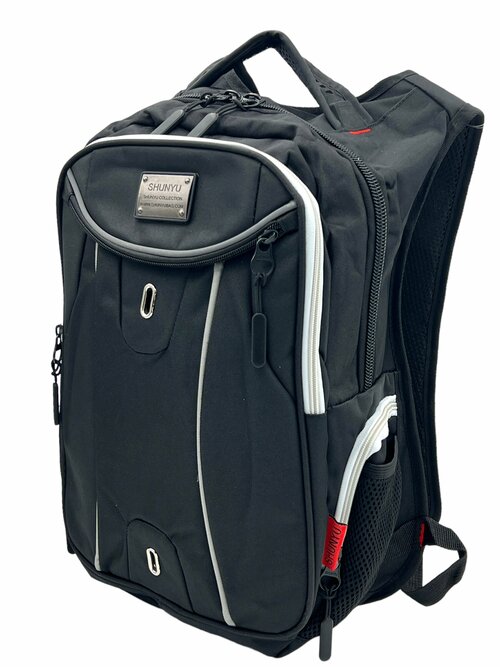 Школьный рюкзак черно-серый для подростка мальчики с анатомической спинкой