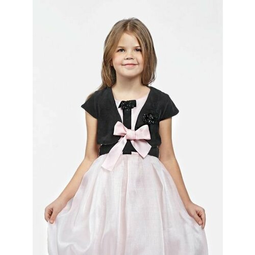 фото Платье choupette, хлопок, нарядное, размер 92, розовый