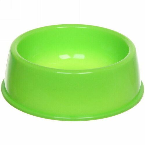 Миска пластиковая «Мр. Марли», цвет зелёный, 15*5см/280мл миска пластиковая мр марли цвет зелёный 15 5см
