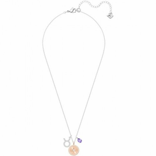 Колье SWAROVSKI кристаллы Swarovski синий серебряный золотой 5774₽