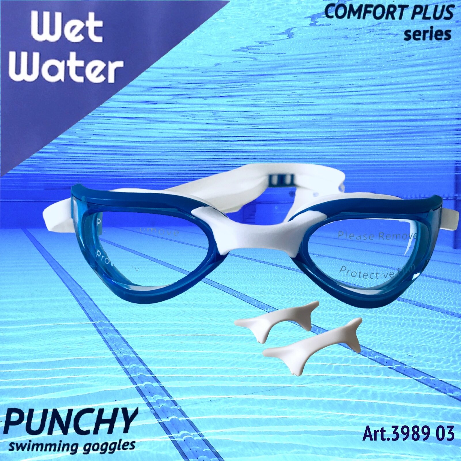 Очки для плавания Wet Water PUNCHY PLUS синие