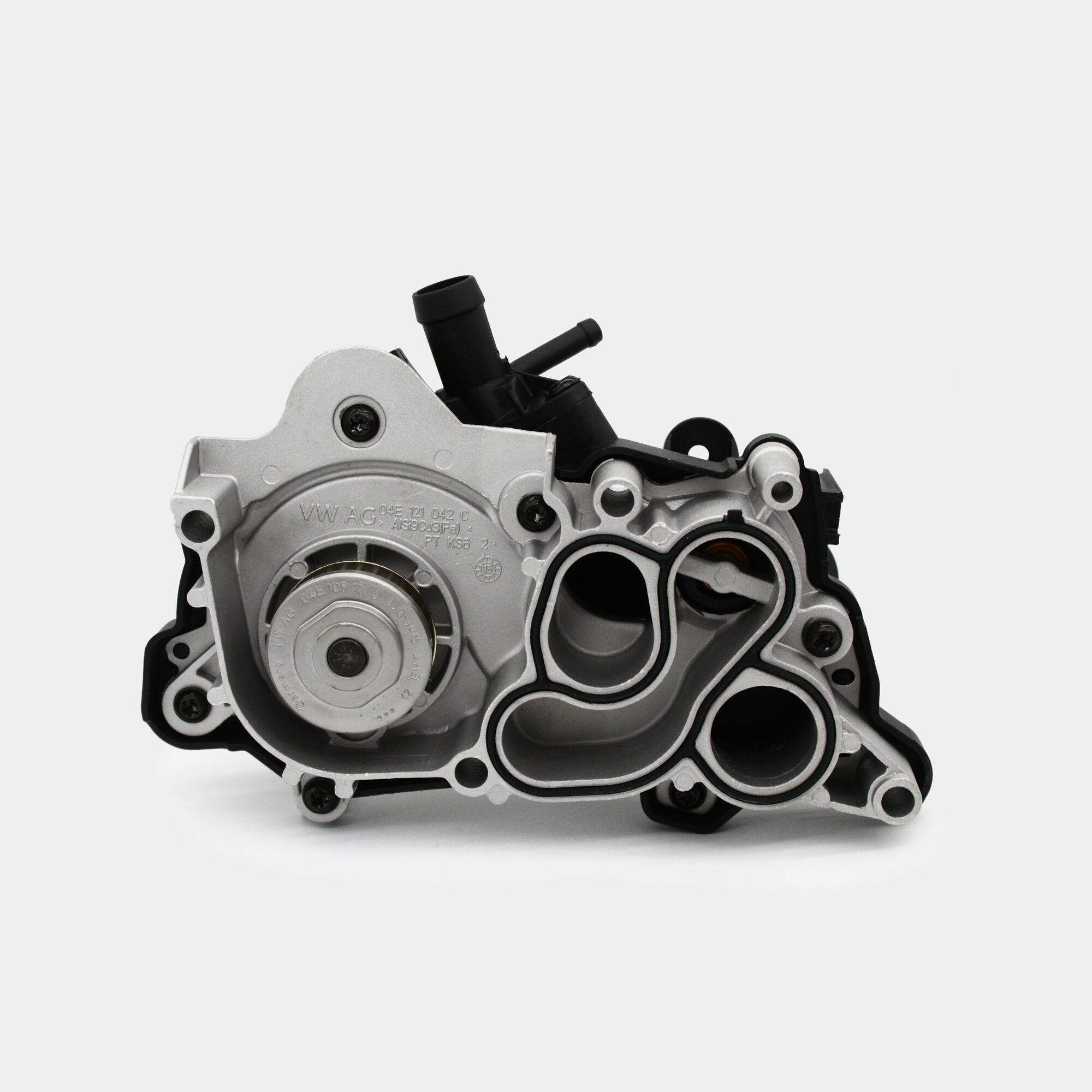 фото Помпа в сборе с термостатом VAG Audi A4, Q2, Q3, Q5; Skoda Octavia, Karoq, Kodiaq, Superb; Volkswagen Golf, Passat, Jetta - krishka-gbc арт. 538036310