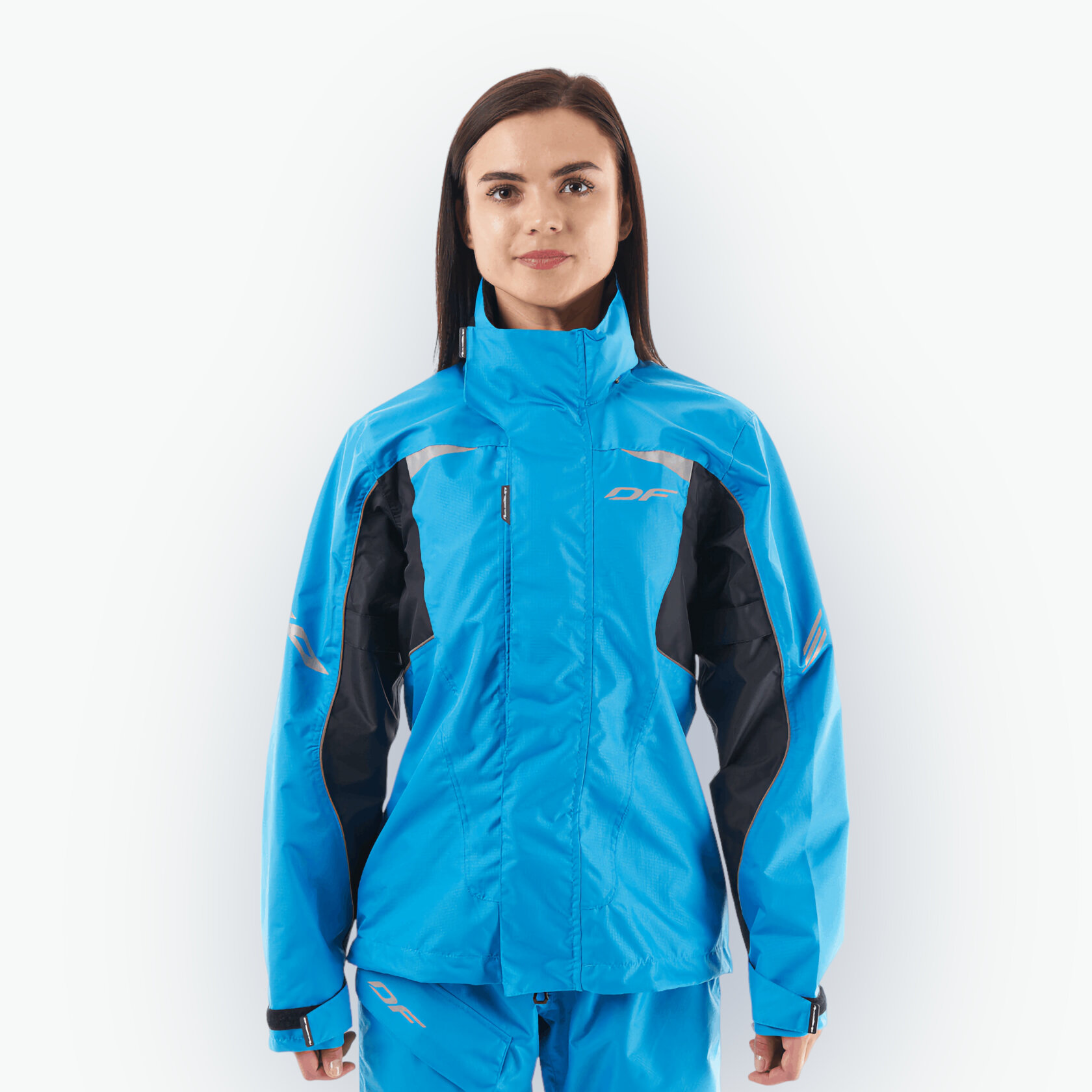 Куртка-дождевик Dragonfly EVO Woman Blue 2023 - Голубая - Размер L