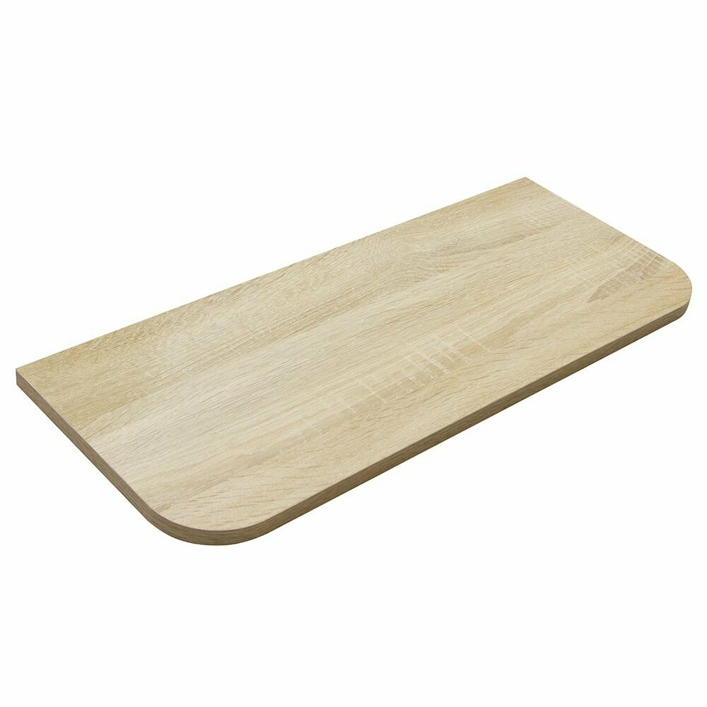 фото Полка мебельная ЛДСП закругленная 250х600х16 мм дуб сонома