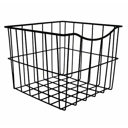 Корзина для белья в шкаф 25х25х20 см цвет чёрный 1139₽