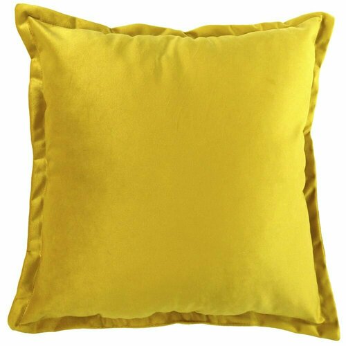Подушка декоративная 43х43 см желтая