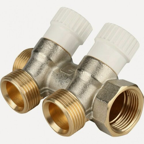 Изображение товара Коллектор 3/4" STOUT с вентилями на 2 выхода 3/4"ЕК