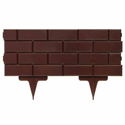 Забор декоративный Кирпич 25x250 см коричневый 1699₽