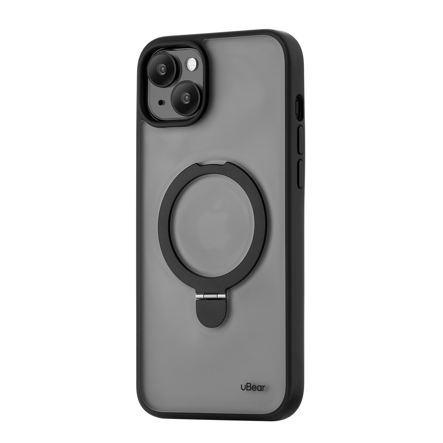 Чехол Ubear для Apple iPhone 15 Plus, Clip Mag Case, MagSafe, с кольцом, черный