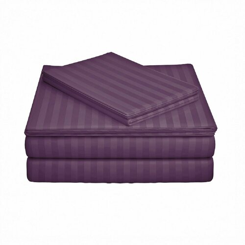 Сатин Страйп Баклажан Премиум ш.240 см. 35001log-1