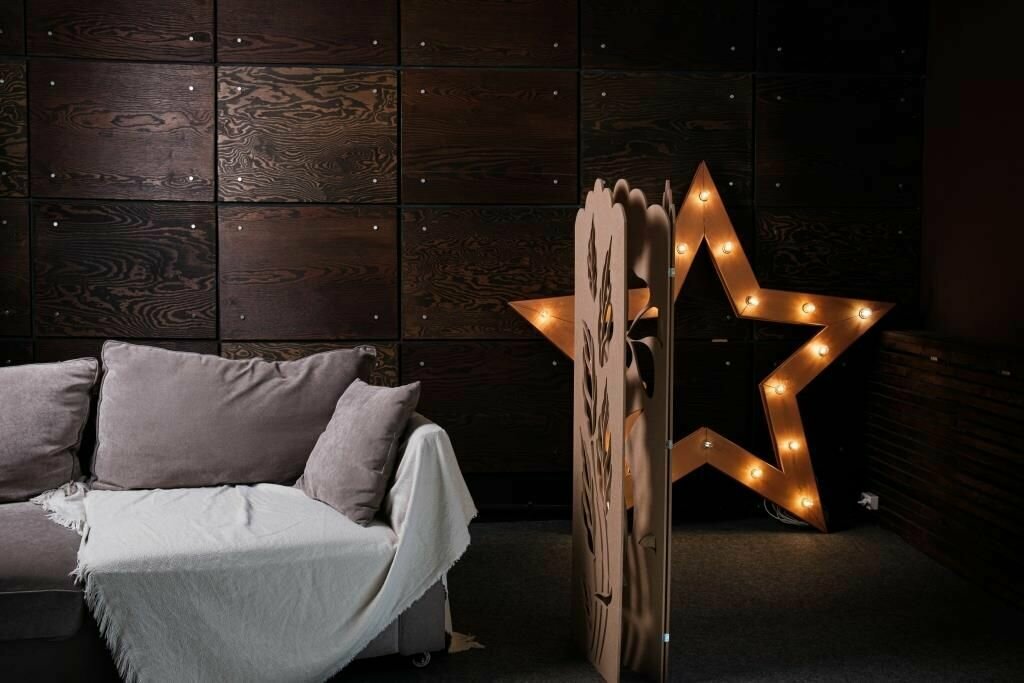 Ширма декоративная перегородка для комнаты коричневая 148см-150 см - фотография № 5