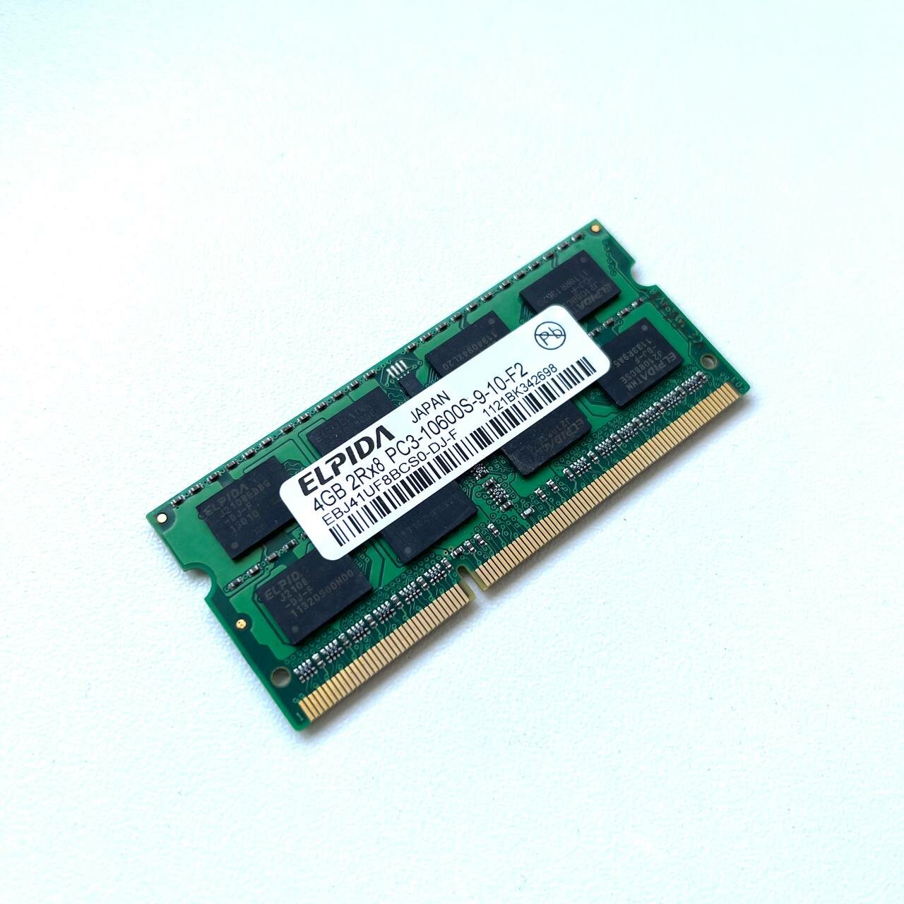 Оперативная память ELPIDA DDR3 4GB 1333Мгц 2Rx8 PC3-10600 1.5v SODIMM для ноутбука — фото 2