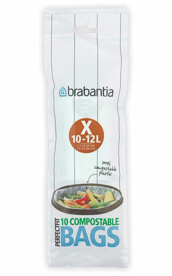 Биоразлагаемые мешки для мусора 44 х 39 см Brabantia PerfectFit Размер X 10 шт - фото №5