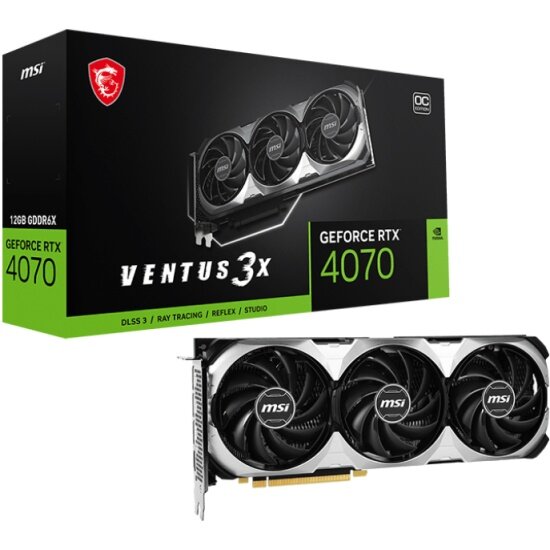 Видеокарта Msi GeForce RTX 4070 VENTUS 3X E 12G