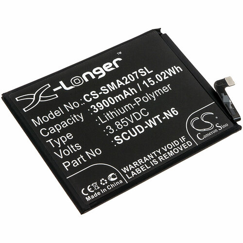 Аккумулятор CS-SMA107SL SCUD-WT-N6 для Samsung Galaxy A10s, Galaxy A20s 3.85V / 3900mAh / 15.02Wh аккумулятор scud wt n19 для samsung