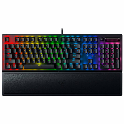 Игровая клавиатура Razer BlackWidow V3 Razer Yellow Switch, black, русская, 1 шт.