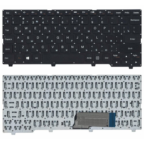 клавиатура keyboard nb116bt1 mb v11 для ноутбука lenovo ideapad 100s 11iby черная без рамки Клавиатура для ноутбука Lenovo IdeaPad 100S-11IBY черная без рамки