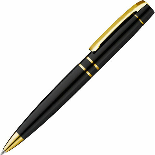 Ручка шариковая металлическая UMA VIP GO, черный/золотистый