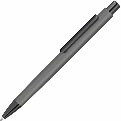 Металлическая шариковая ручка soft touch UMA Ellipse gum, серый