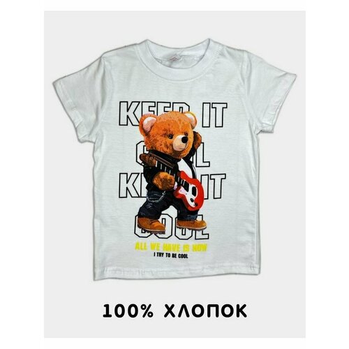 Футболка BONITO KIDS, размер 110, белый