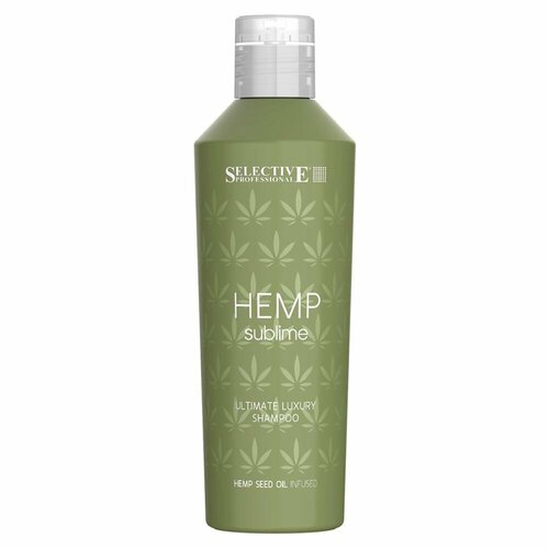 Шампунь Selective Professional Caviar Sublime Hemp Sublime Ultimate Luxury Shampoo, 1000 мл шампунь с экстрактом жемчуга для придания блеска ultimate luxury shampoo 250мл линия pearl sublime selective professional