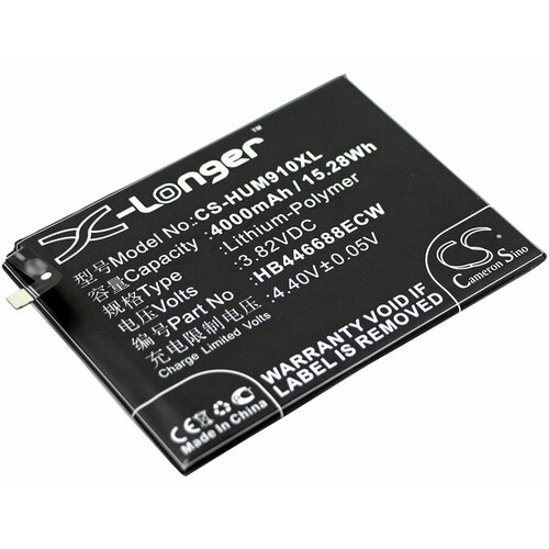 Аккумулятор CS-HUM910XL HB446688ECW для Huawei Ascend Mate 9 Pro 3.82V / 4000mAh / 15.28Wh аккумулятор cs lvp700sl bl234 для lenovo p70t 3 8v 4000mah 15 20wh