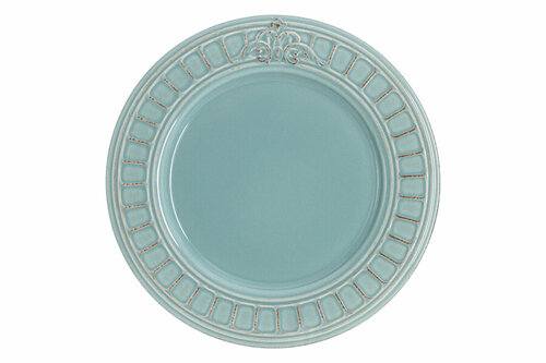 Тарелка обеденная Venice голубой, 25,5 см, Matceramica, MC-G867900284D0196