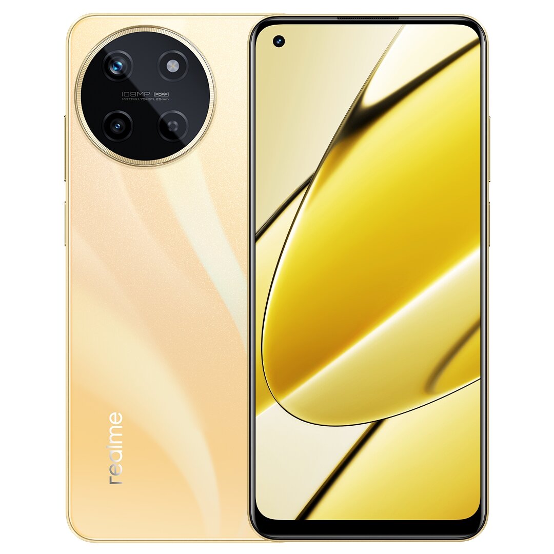 Смартфон REALME RMX3636 (11) 8 + 256 ГБ цвет: золотой - фотография № 8